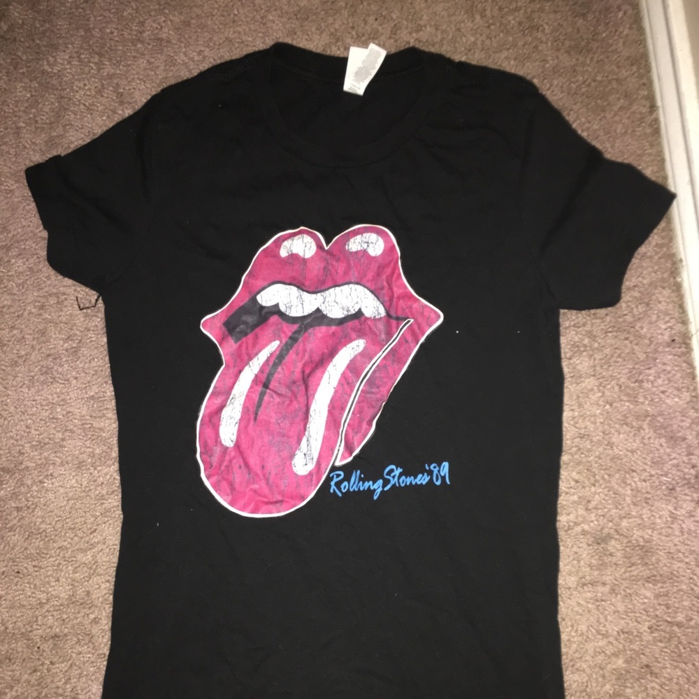 rolling stones cotton t shirt (tight fit)